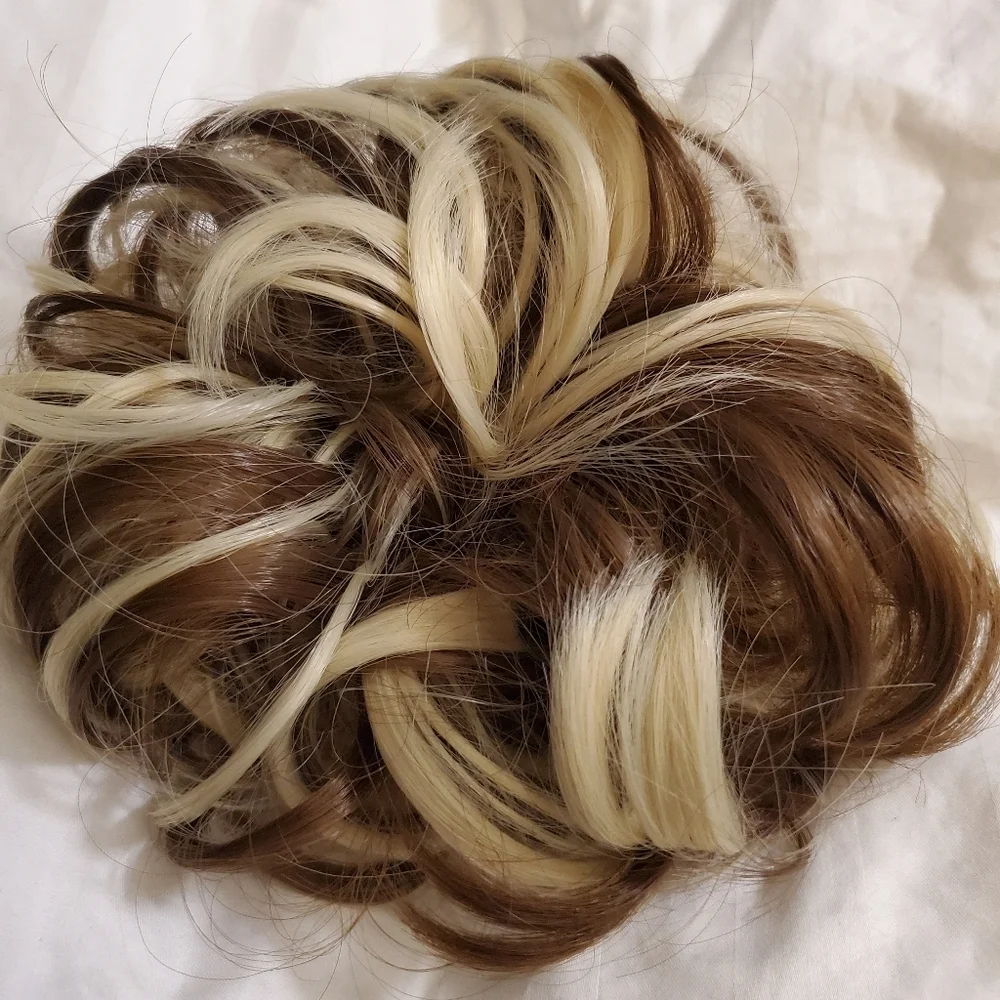 NEW Scrunchie Hair Bun Extension Piece - Picture 7 of 9